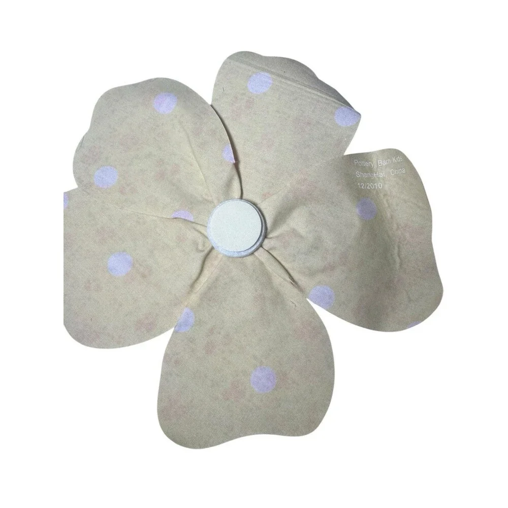 Pottery Barn Fabric Flower Wall Hangings, set of 8- Easter Spring Baby Bloom New